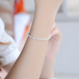 925 Silver Anklets For Bride Wedding Jewelry