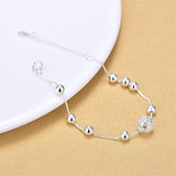 Sterling Silver Anklets Women Bracelets Wedding Accessories