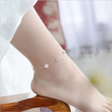 Sterling Silver Anklets Women Bracelets Wedding Accessories