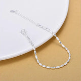 Sterling Silver Anklets For Women Jewelry Charm Silver Bracelets