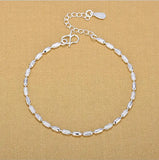 Sterling Silver Anklets For Women Jewelry Charm Silver Bracelets