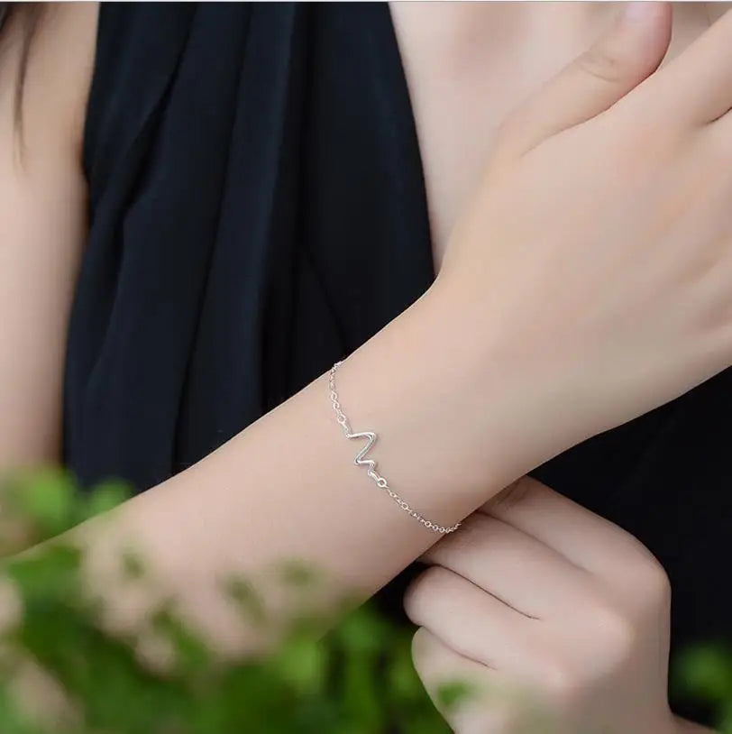 Geometric Chain Bracelets Silver 925 Anklets Wedding Accessories