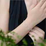 925 Silver Anklets Charm Heart Bracelets for Women
