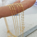 1/20 14KGF 1.4mm Filled Chain Gourd Chain Stamp Everyday Basic Chain