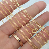 1/20 14KGF 1.4mm Filled Chain Gourd Chain Stamp Everyday Basic Chain