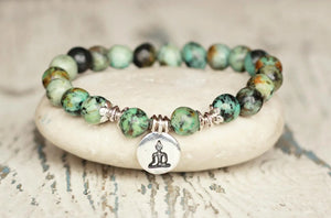 Everyday Bracelet yoga beaded bracelet charm beads on cord