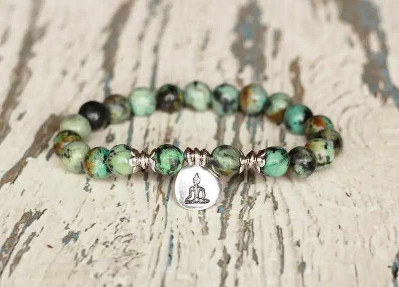 Everyday Bracelet yoga beaded bracelet charm beads on cord
