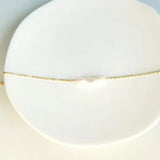 Dainty 18K Plated Pearl Anklet for Women