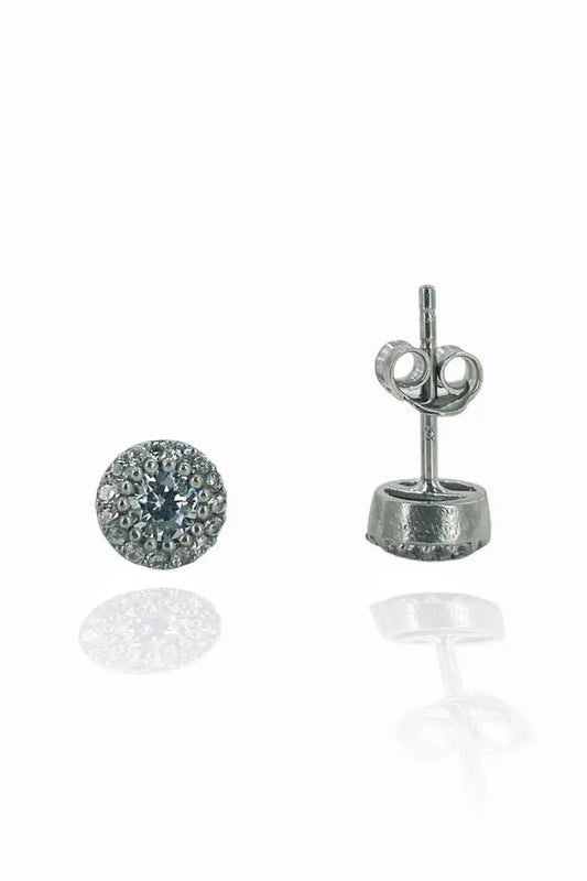 Zircon Sports 925 Silver Earrings