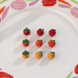 Persimmon Double Alloy Fruit Pendant DIY Accessories