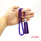 Resin Tasbih Muslim Rosary Bracelet 33 Bead Ramadan Eid Birthday Gift