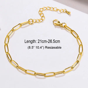 Evil Eye Anklet Bracelet Stainless Steel Lucky Chain Anklets