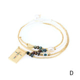 Evil Eye Beads Bracelets Multi-layered Seed Beads Bracelets