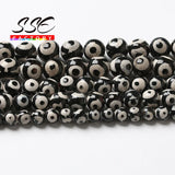 Evil Eye Dzi Agates Beads Natural Tibetan Stone Round Loose Beads