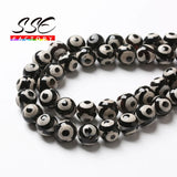 Evil Eye Dzi Agates Beads Natural Tibetan Stone Round Loose Beads