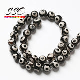 Evil Eye Dzi Agates Beads Natural Tibetan Stone Round Loose Beads
