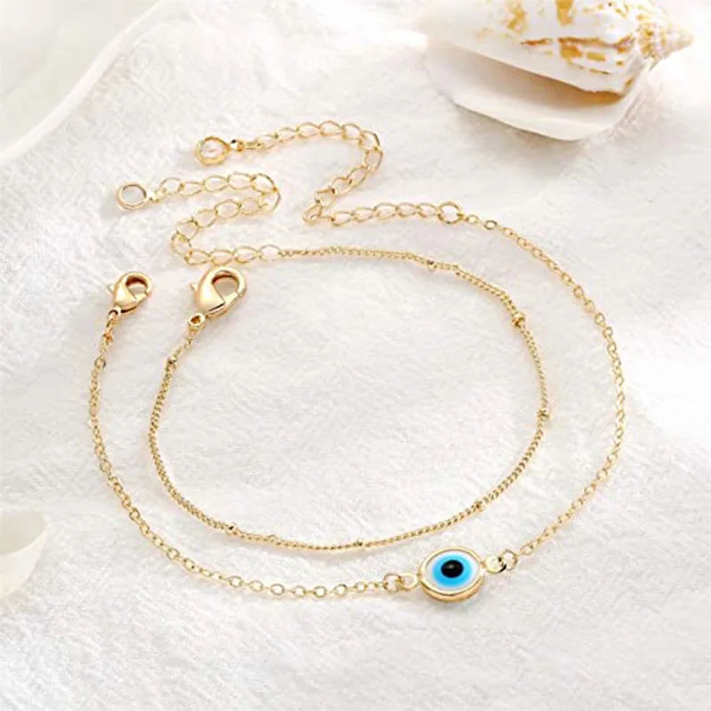 Evil Eye Zircon Bracelet Stainless Steel Bangle Inlaid For Women