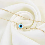 Evil Eye Zircon Bracelet Stainless Steel Bangle Inlaid For Women