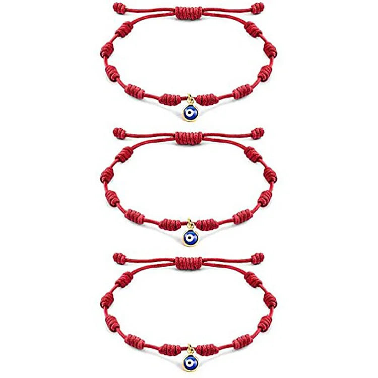 Evil Eye Bracelet Couple Braided Red Rope Demon Eye Bracelet