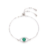 Evil Eye Bracelet Silver 925 Diamond Woman Jewelry