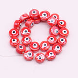 Evil Eye Ceramic Beads For Jewelry Making White/Red/Pink/Green/Blue