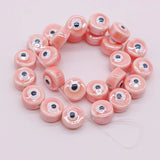 Evil Eye Ceramic Beads For Jewelry Making White/Red/Pink/Green/Blue