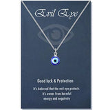 Evil Eye Chain Necklace Eyes Amulet Pendant Necklace Ojo Turco Kabbalah