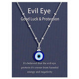 Evil Eye Chain Necklace Eyes Amulet Pendant Necklace Ojo Turco Kabbalah