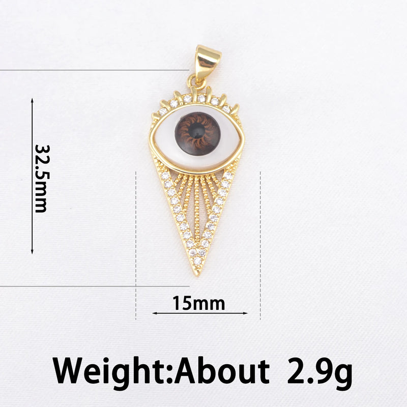 Evil Eye DIY Pendants Charms Earrings Necklaces Bracelets Jewelry