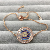 Evil Eye Hamsa Fatima Hand Charms Bracelet for Women