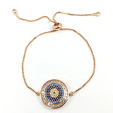 Evil Eye Hamsa Fatima Hand Charms Bracelet for Women