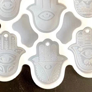 Evil Eye Palm Earrings Mold for Jewelry Making