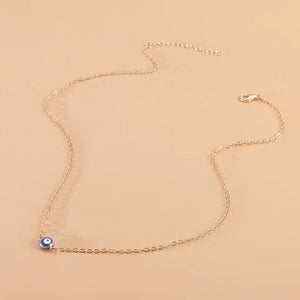 Evil Eye Pendant Necklace Women Girls Demon Eyes Choker Chain Minimalist Jewelry