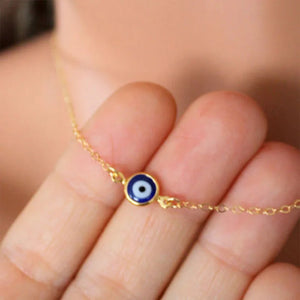 Evil Eye Pendant Necklace Women Girls Demon Eyes Choker Chain Minimalist Jewelry