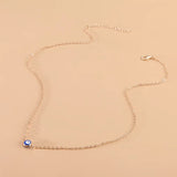 Evil Eye Pendant Necklace Women Girls Demon Eyes Choker Chain Minimalist Jewelry