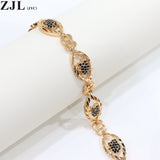 Evil Eye Protection Charm Bracelet - 18K Plated Zircon