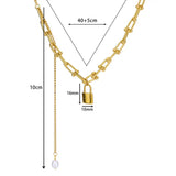 Evil Eye Double Layer Chain Necklace Choker Vintage Jewelry