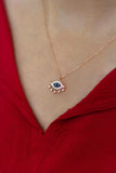Evil Eye Women Necklace 925 Sterling Silver Eye Pendant Necklace Accessories