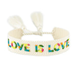 Evil Eyes Heart LOVE Star Embroidered Bracelet Bulk - Wedding Party Wristband