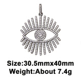 Colorful Zircon Evil Eyes Pendants Set for Women DIY Jewelry