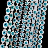 Evil Eyes Shell Beads Natural Mother Of Pearl Shell Beads
