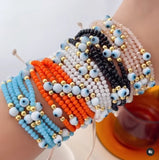 Evil Eye Bracelet Set - Protection Jewelry for Women