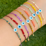 Evil Eye Bracelet Set - Protection Jewelry for Women
