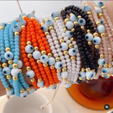 Evil Eye Bracelet Set - Protection Jewelry for Women