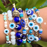 Evil Eye Bracelet Set - Protection Jewelry for Good Luck