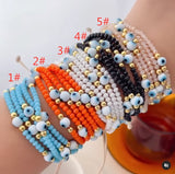Evil Eye Bracelet Set - Protection Jewelry for Women