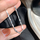 925 Silver Anklets For Women Cube Chain Party Jewelry