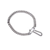 925 Silver Vintage Tank Chain Bracelet Adjustable Jewelry S-B407