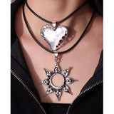 Bohemia Love Heart Pendant Choker for Women