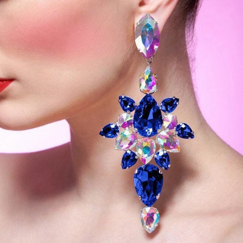 Shining Geometric Dangle Earrings for Party